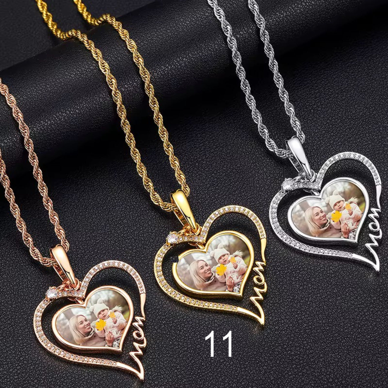 Engraved Photo Pendant