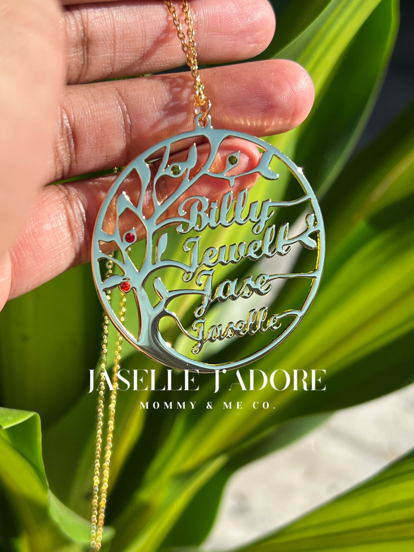 Birthstone Family Tree Necklace