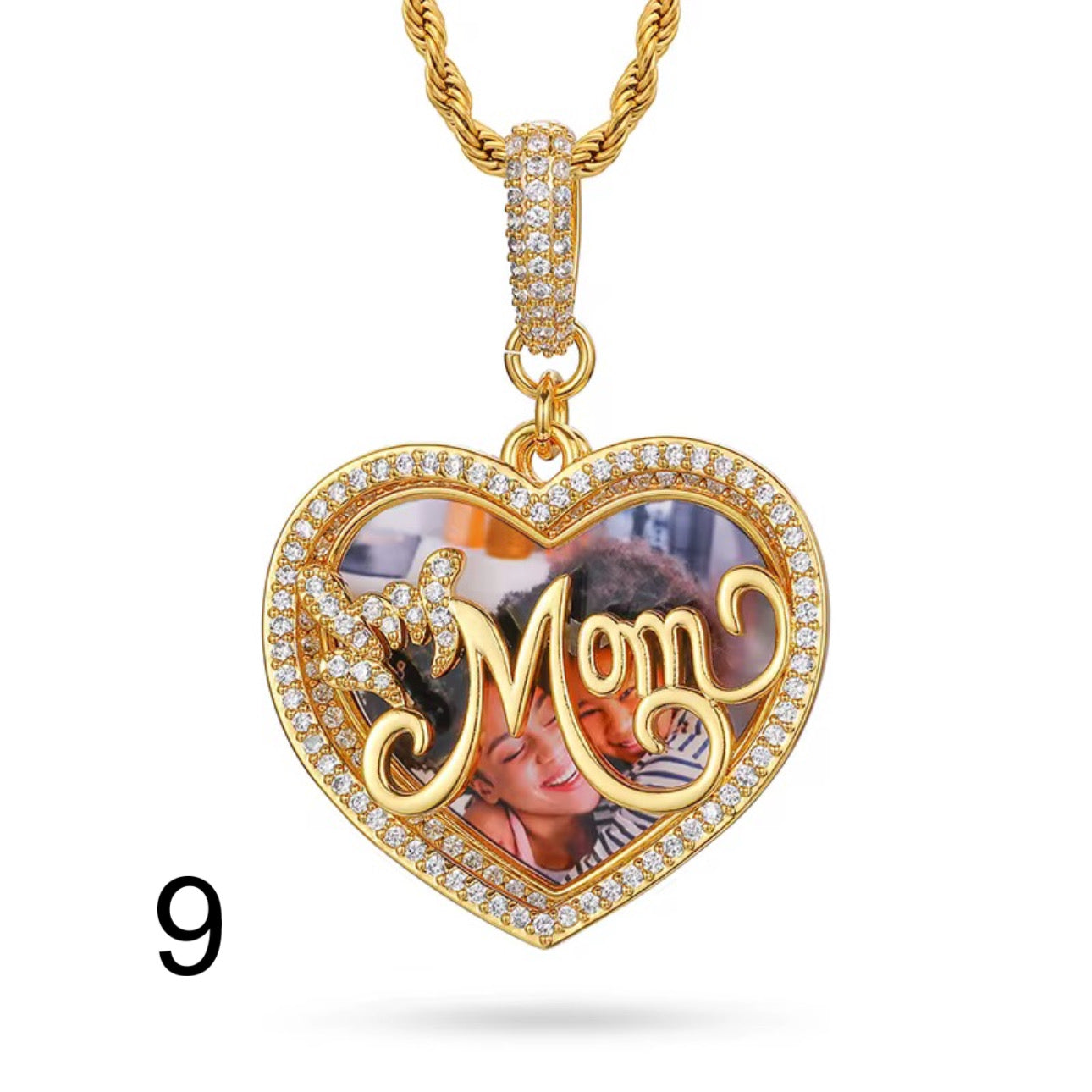 Engraved Photo Pendant