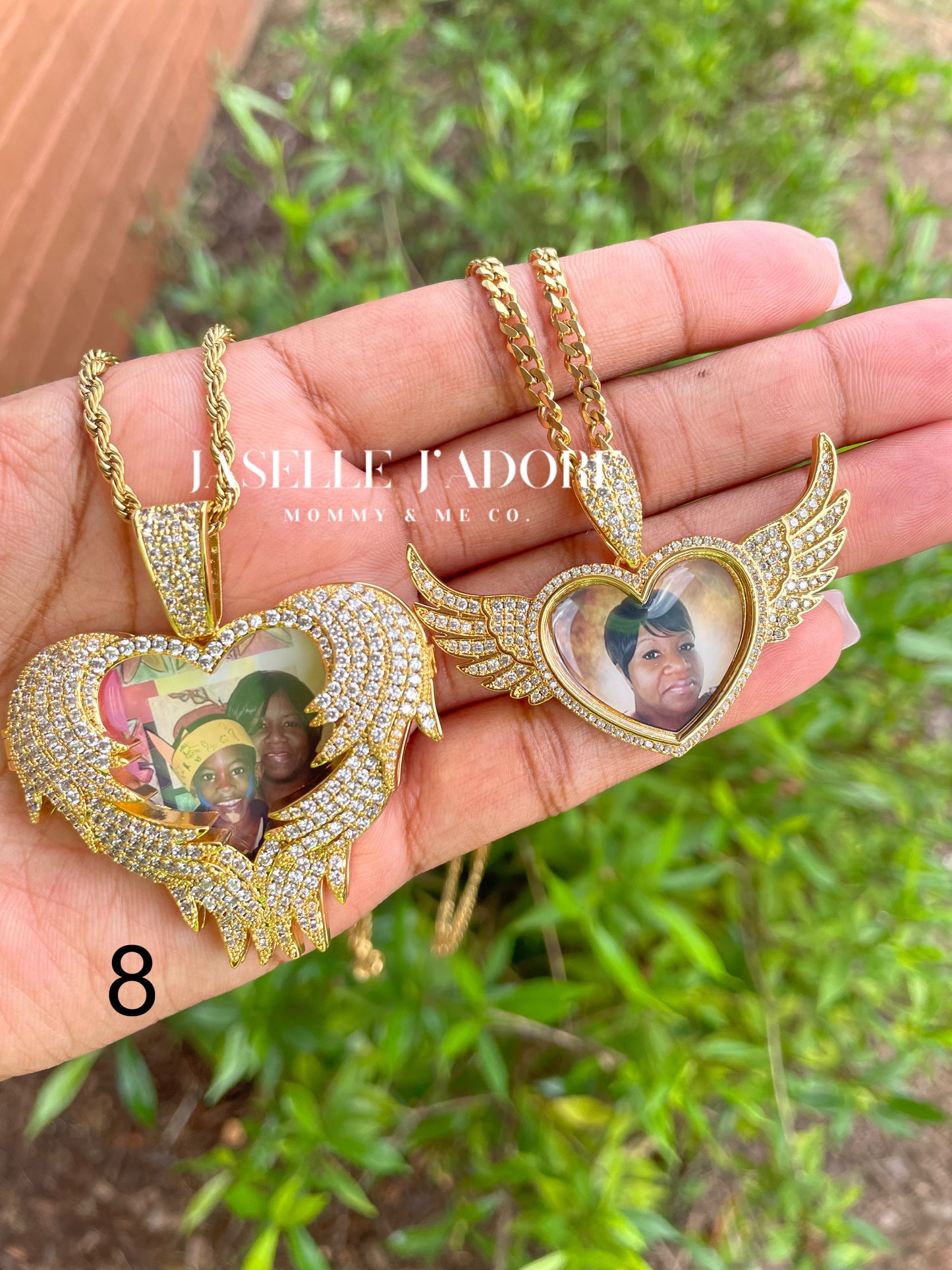 Engraved Photo Pendant