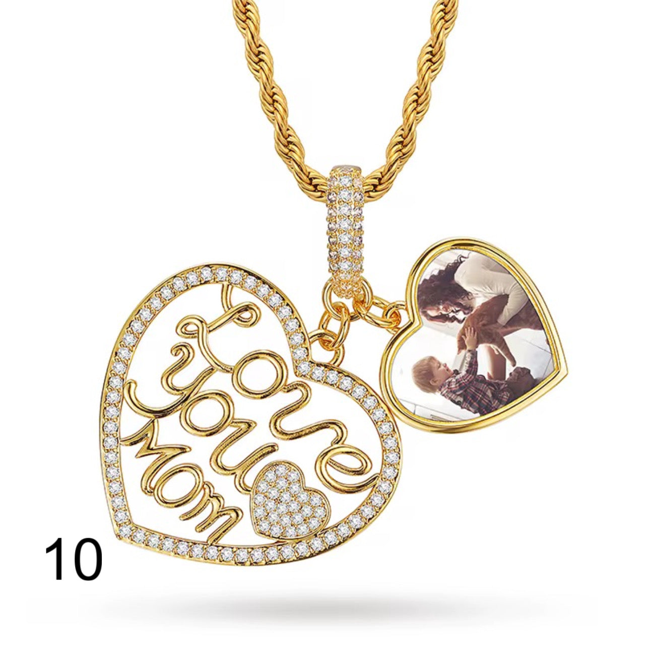 Engraved Photo Pendant