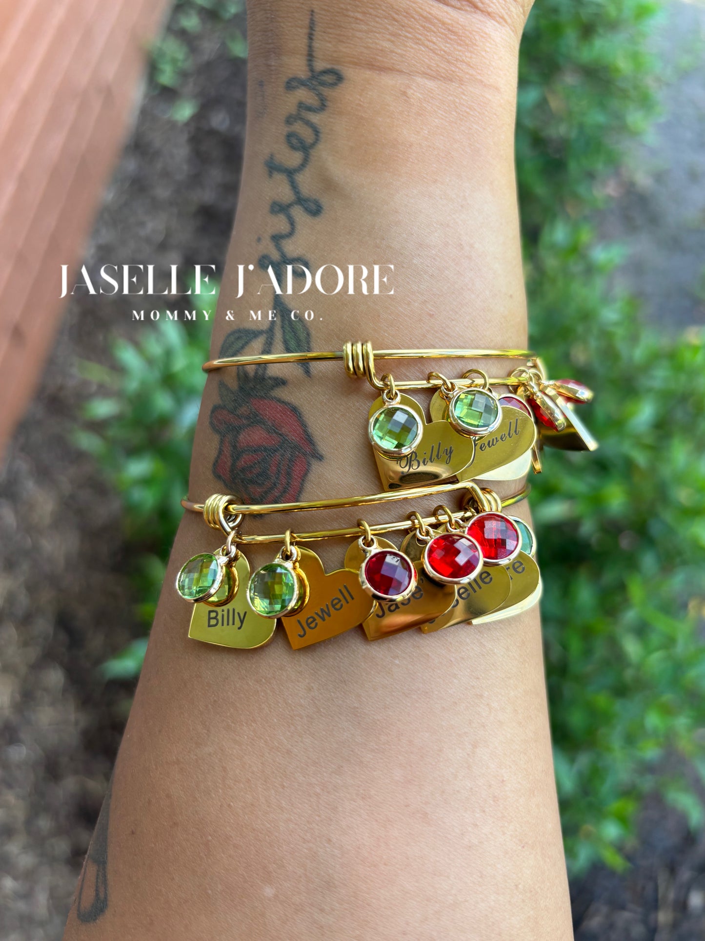 Birthstone Name Bracelet