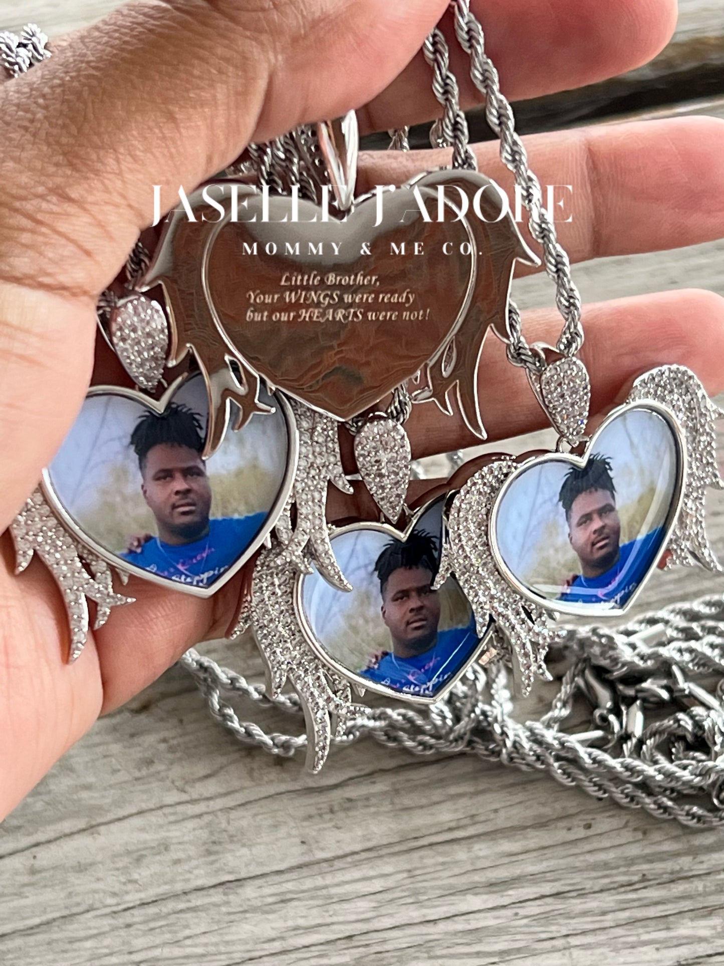 Engraved Photo Pendant
