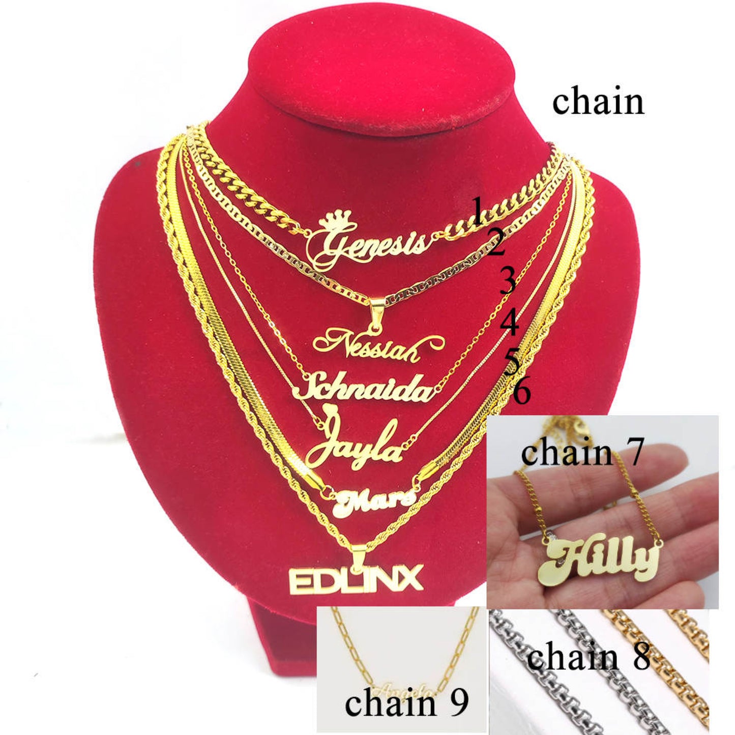 Single Name Necklace
